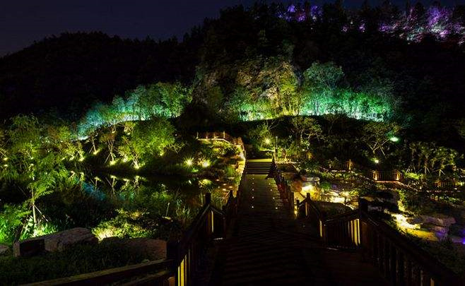 花都仙境旅游片区夜景照明工程